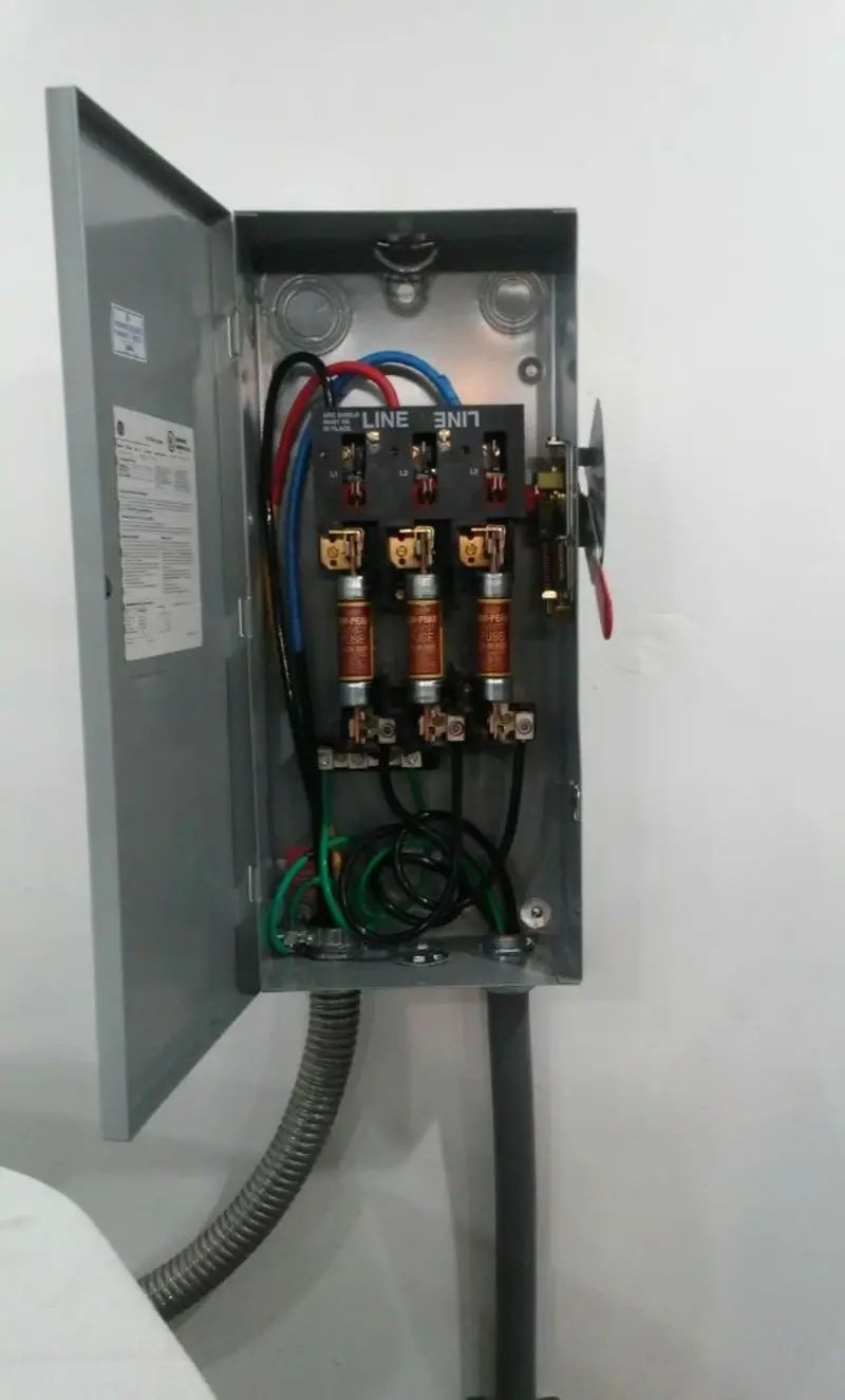Three-phase disconnect switch installed for Electrical Wiring & Rewiring in Rahway
